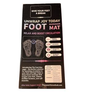 Electric Foot Massager Mat NIB